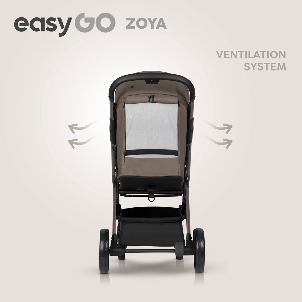 EasyGo Zoya 2in1 babakocsi táskával – Mokka