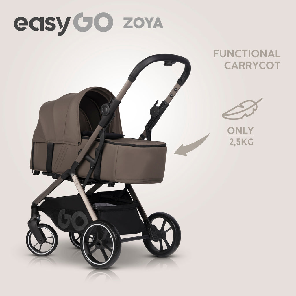 EasyGo Zoya mózeskosár – Mokka