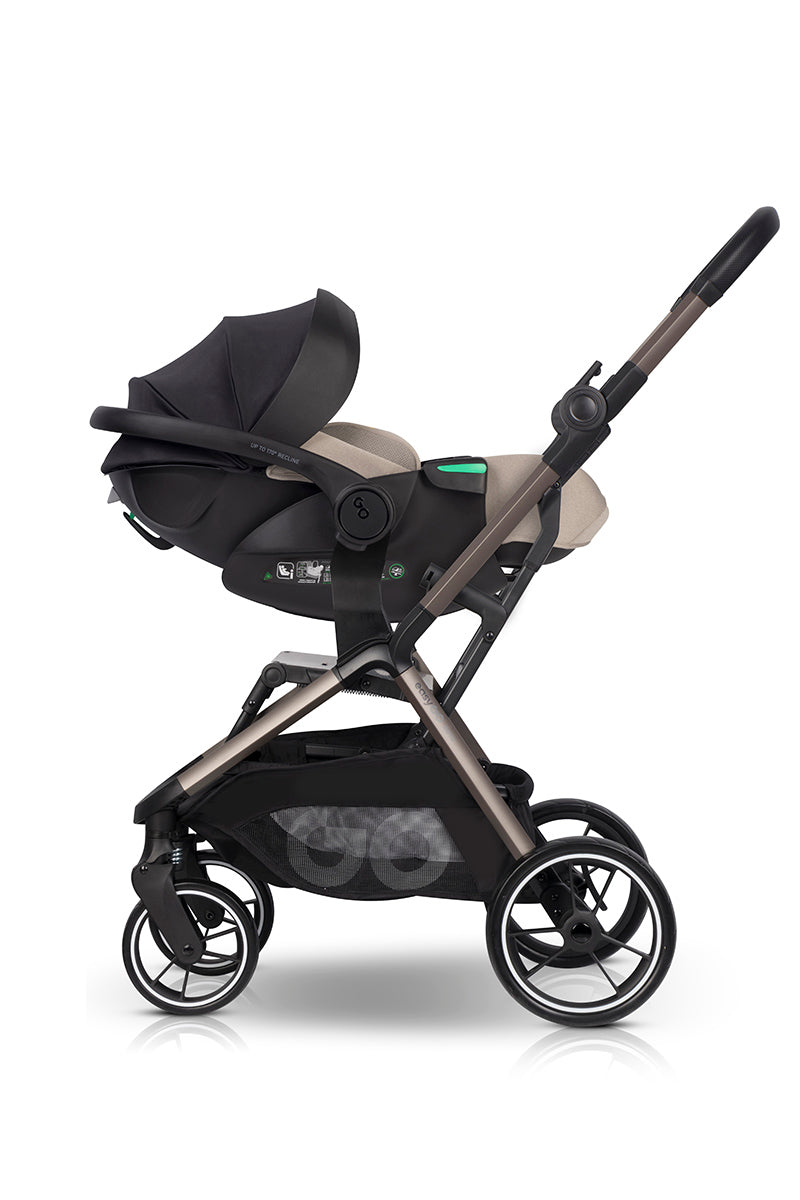 EasyGo Zoya 2in1 babakocsi táskával – Mokka