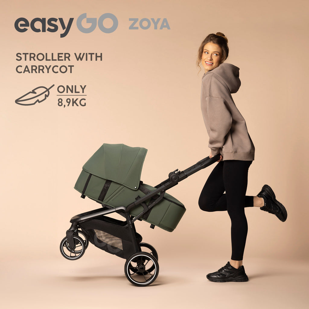 EasyGo Zoya mózeskosár – Jungle Green