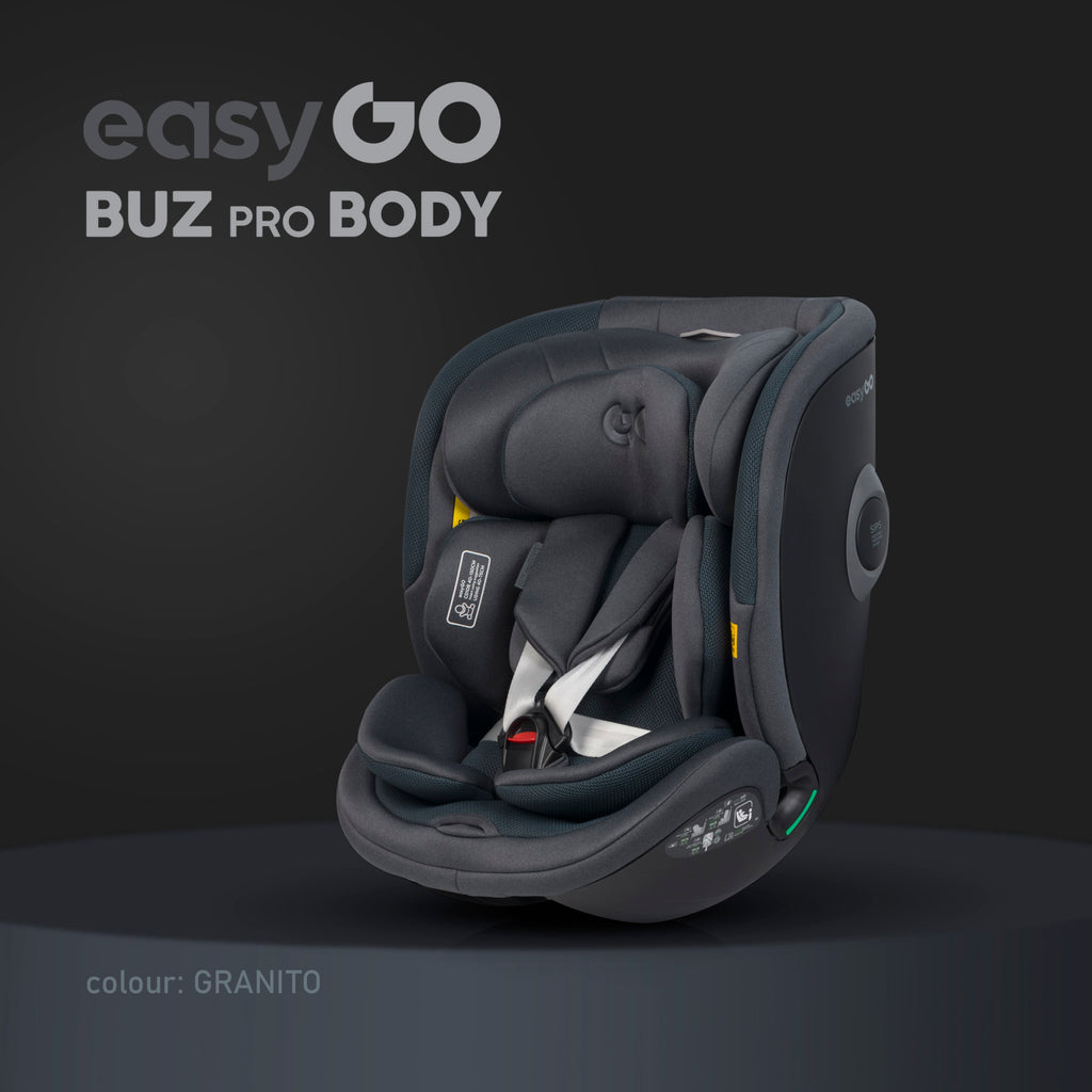 EasyGo BUZ PRO BODY i-Size autósülés 40–150 cm – Granito