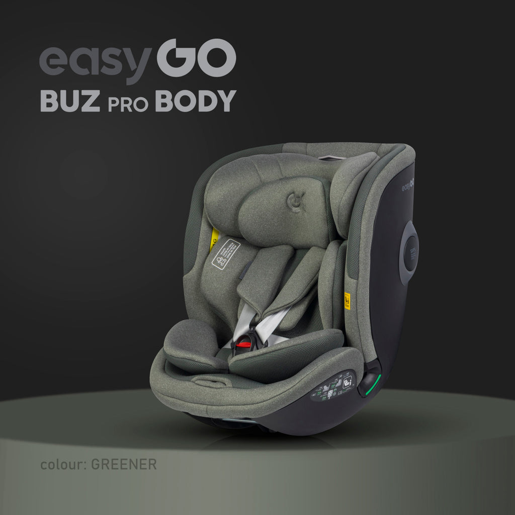 EasyGo BUZ PRO BODY i-Size autósülés 40–150 cm – Greener