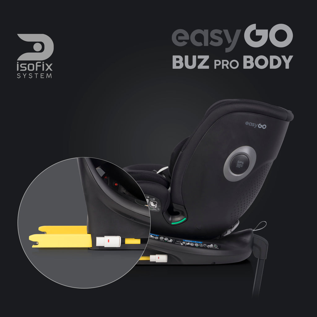 EasyGo BUZ PRO BODY i-Size autósülés 40–150 cm – Ink