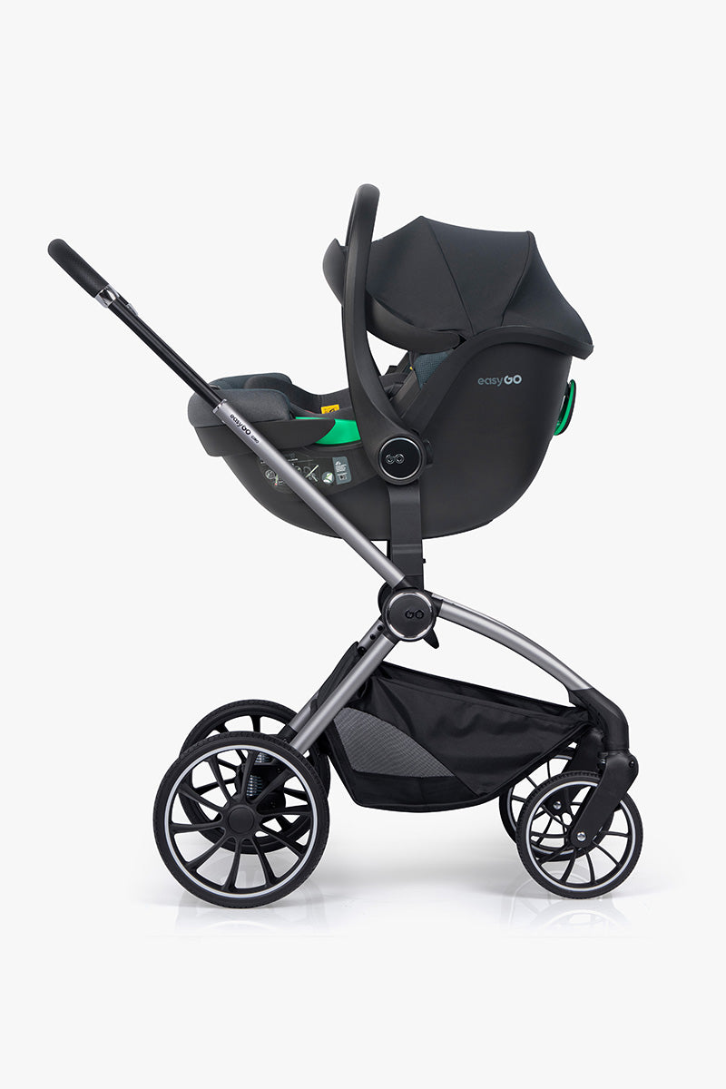 EasyGo Buz Pro i-Size autós hordozó forgatható ISOFIX bázistalppal – Granito