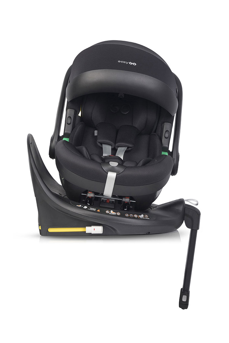 EasyGo Buz Pro i-Size autós hordozó forgatható ISOFIX bázistalppal – Ink