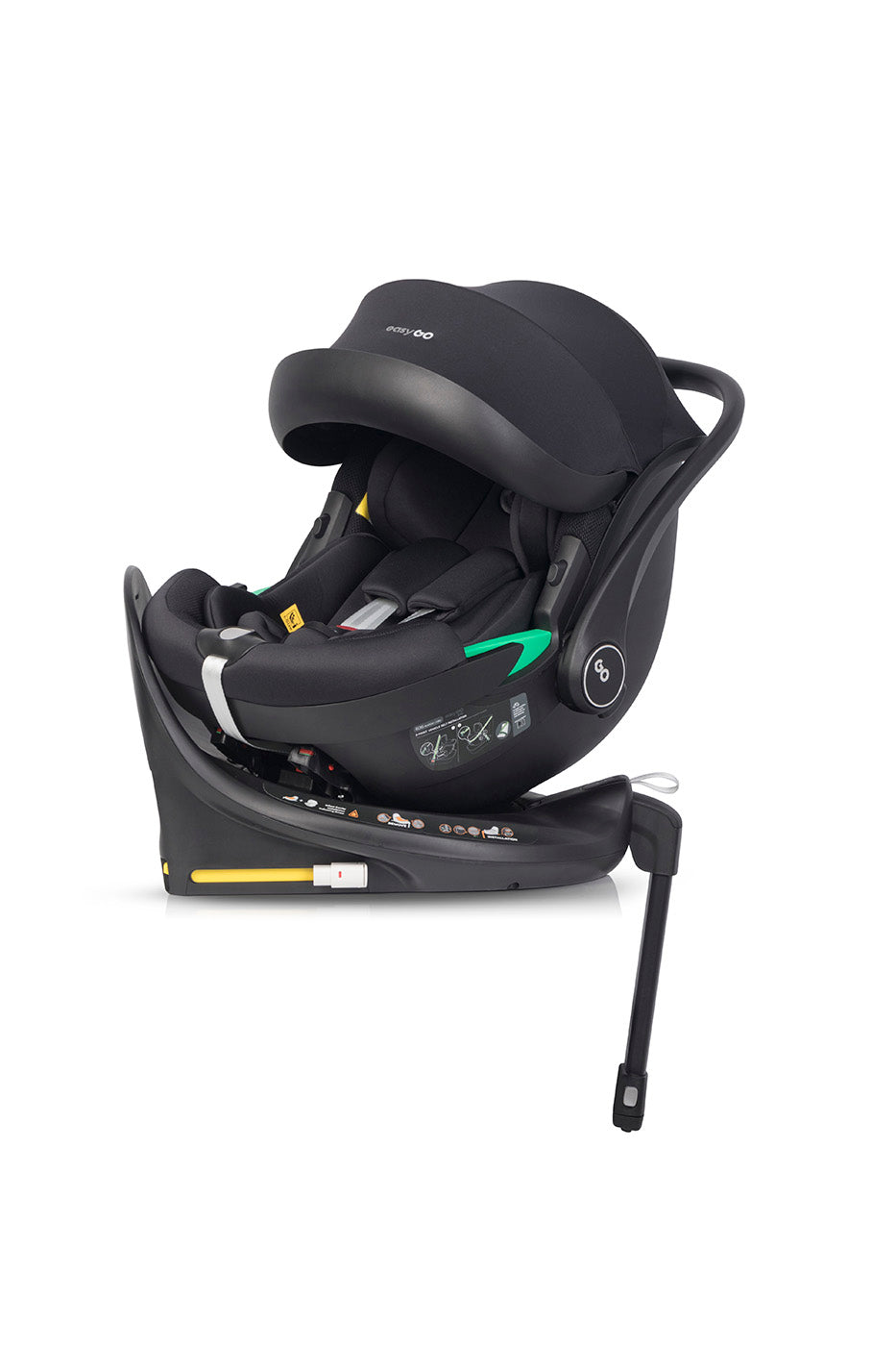 EasyGo Buz Pro i-Size autós hordozó forgatható ISOFIX bázistalppal – Ink