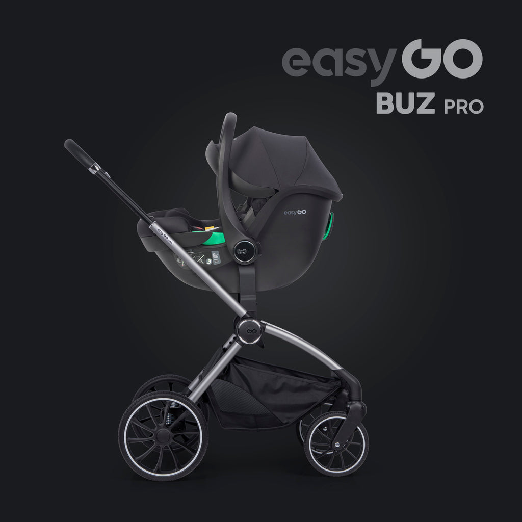 EasyGo Buz Pro i-Size autós hordozó forgatható ISOFIX bázistalppal – Ink