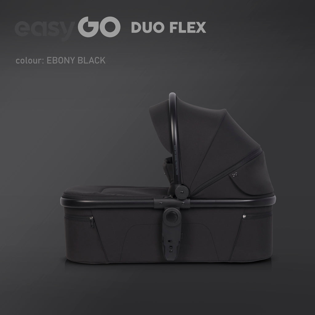 EasyGo Duoflex mózeskosár – Ebony Black