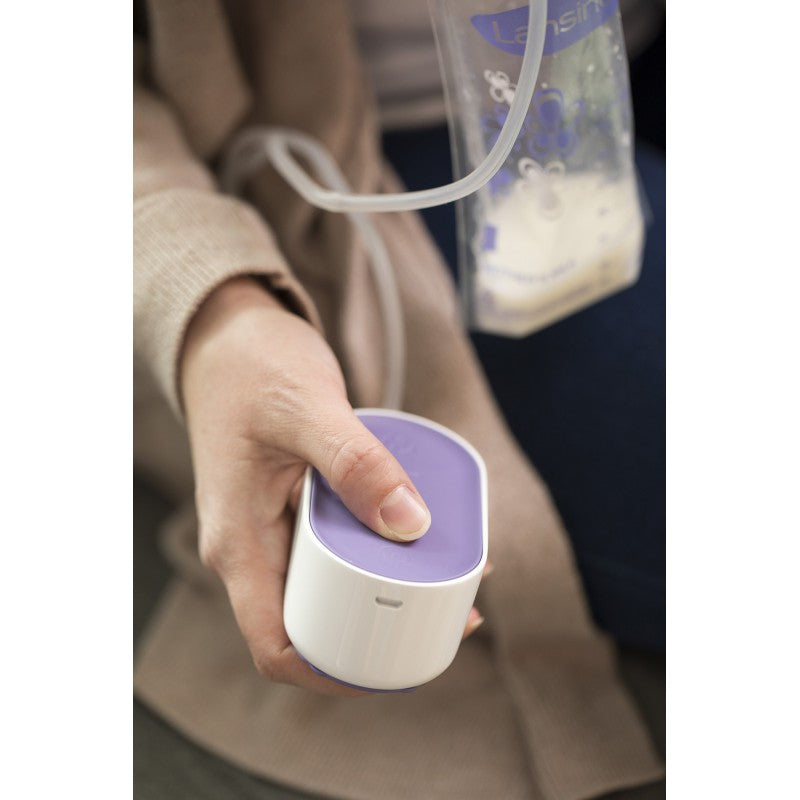 Lansinoh 2 fázisú kompakt elektromos mellszívó + 160 ml cumisüveg szettben