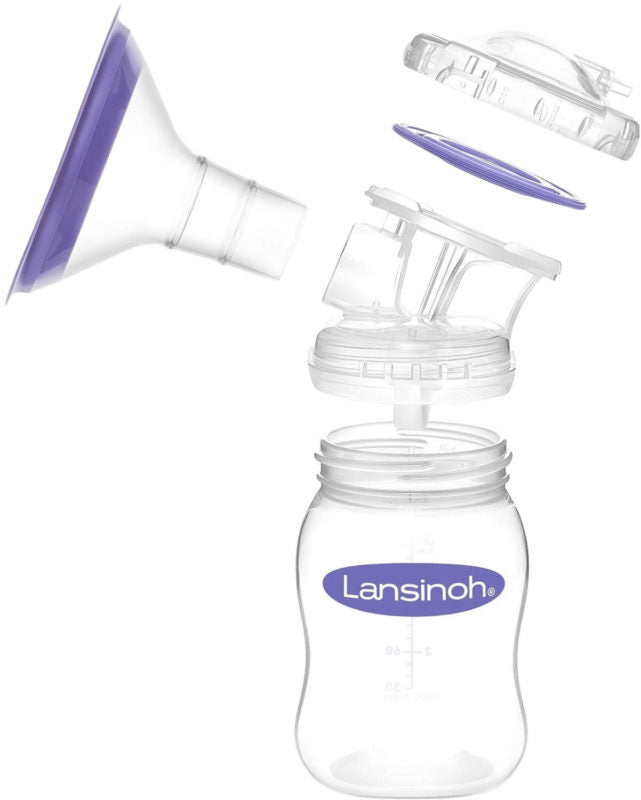 Lansinoh 2 fázisú kompakt elektromos mellszívó + 160 ml cumisüveg szettben