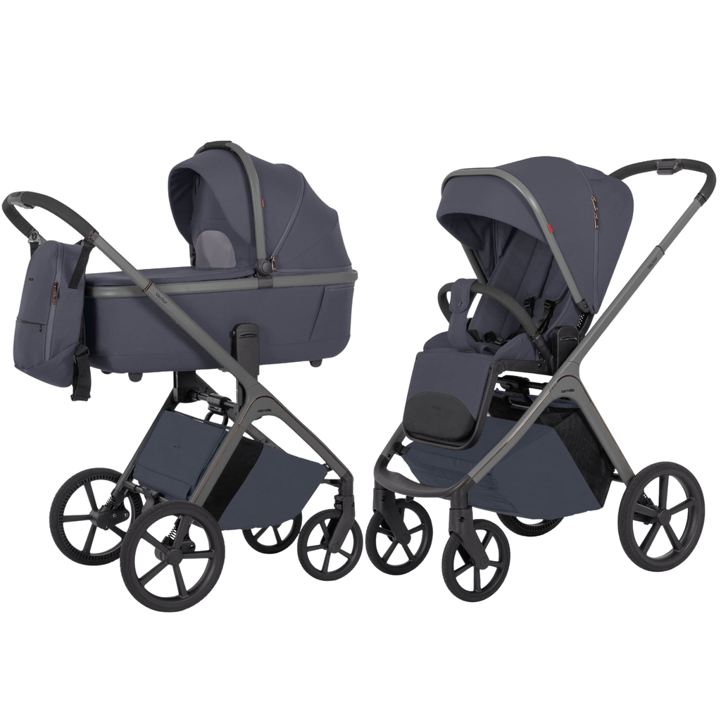 Carrello Vector 2 az 1-ben babakocsi – Plum Grey (CRL-6550)