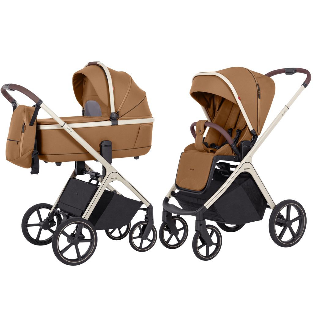 Carrello Vector 2 az 1-ben babakocsi – Coral Beige (CRL-6550)