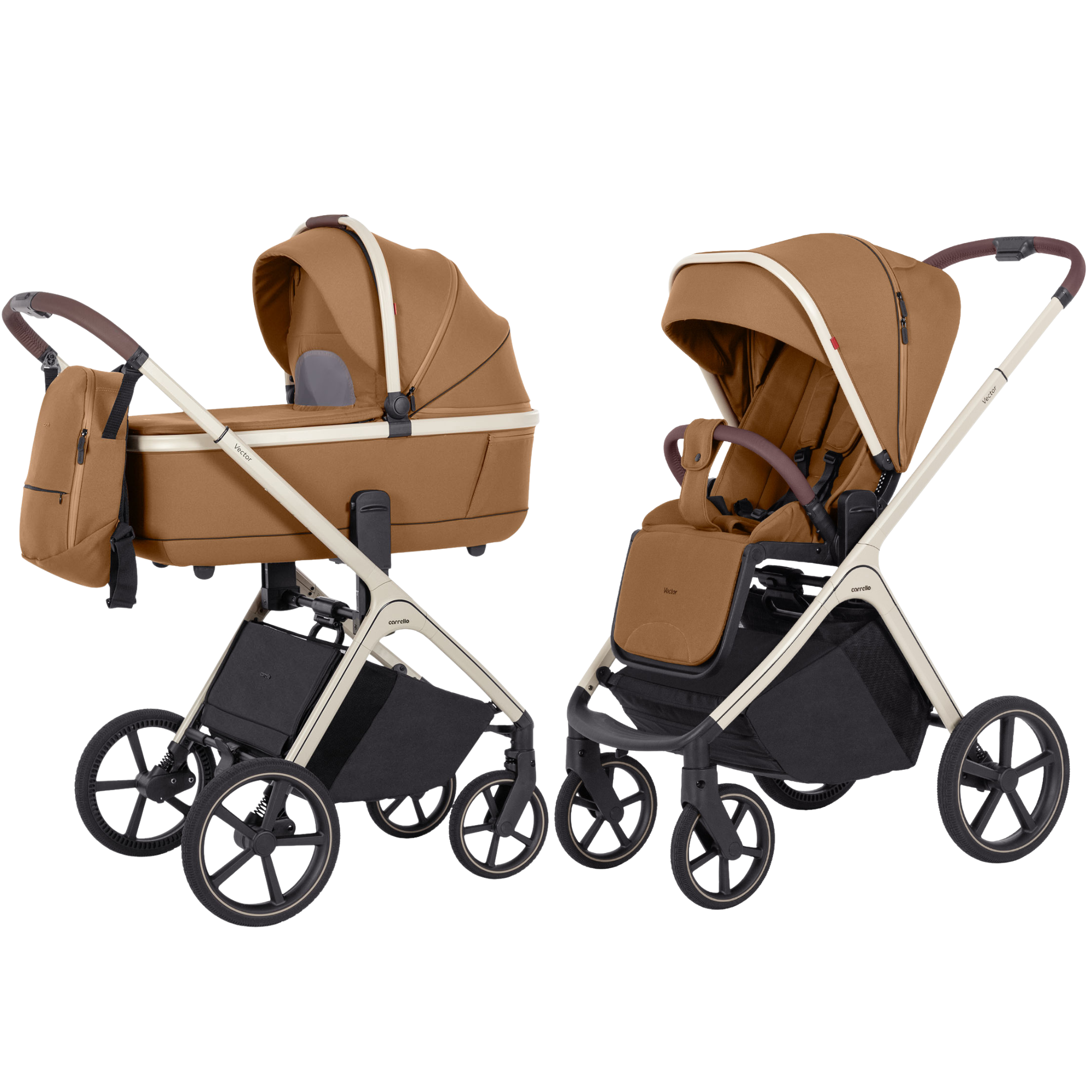 Carrello Vector 2 az 1-ben babakocsi – Coral Beige (CRL-6550)