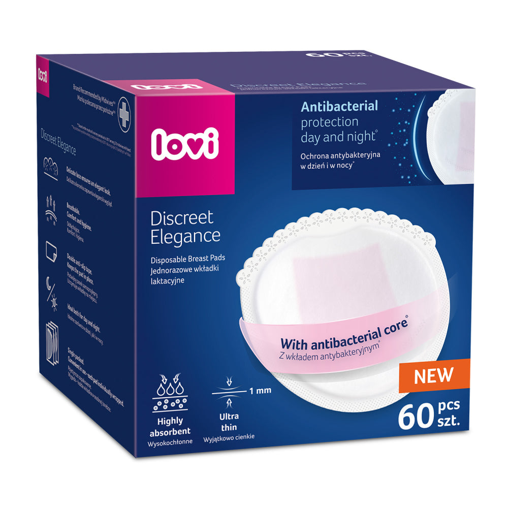 LOVI Discreet Elegance Antibakteriális melltartóbetét 60db fehér