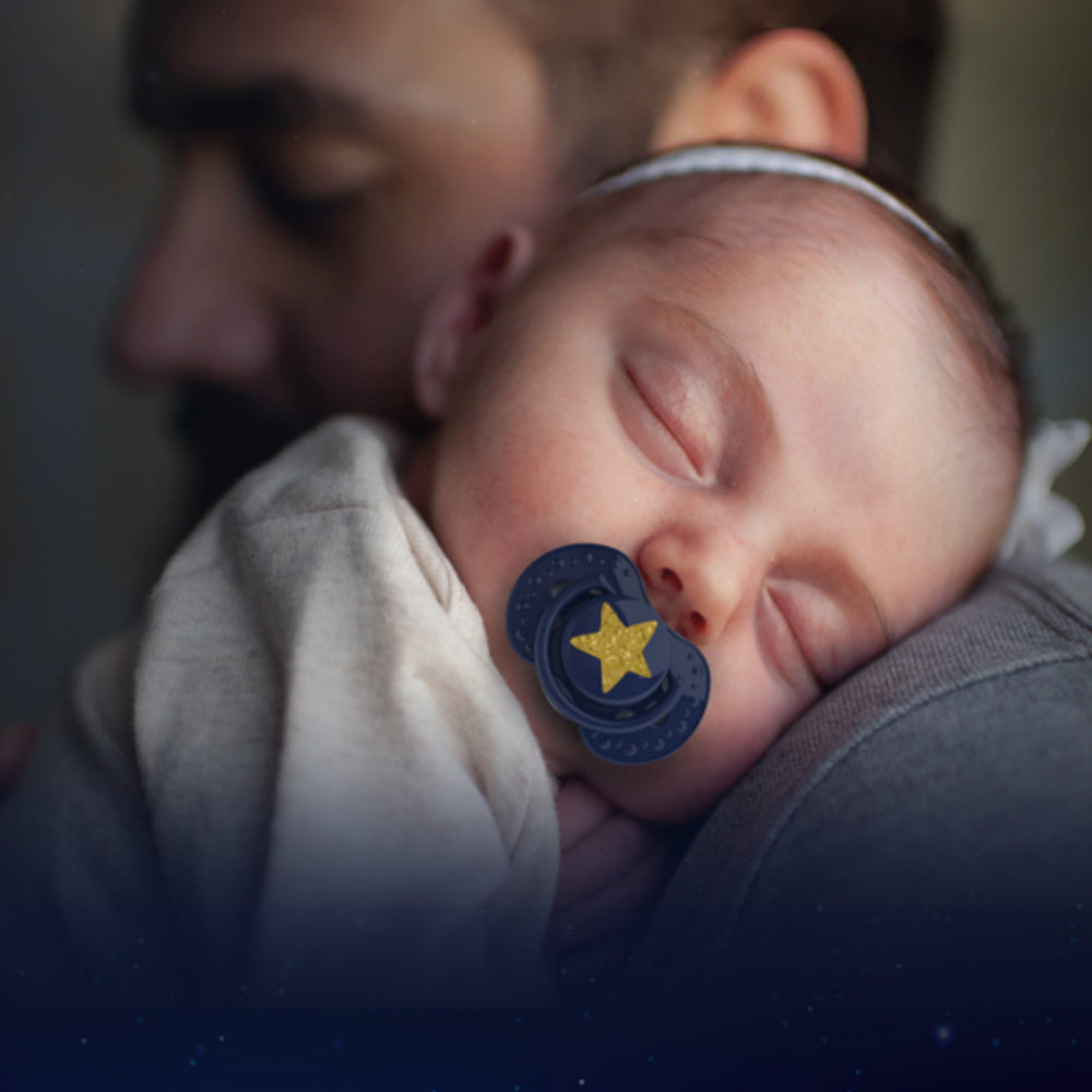 LOVI Dinamikus nyugtató cumi Stardust 3-6hó 2db zöld