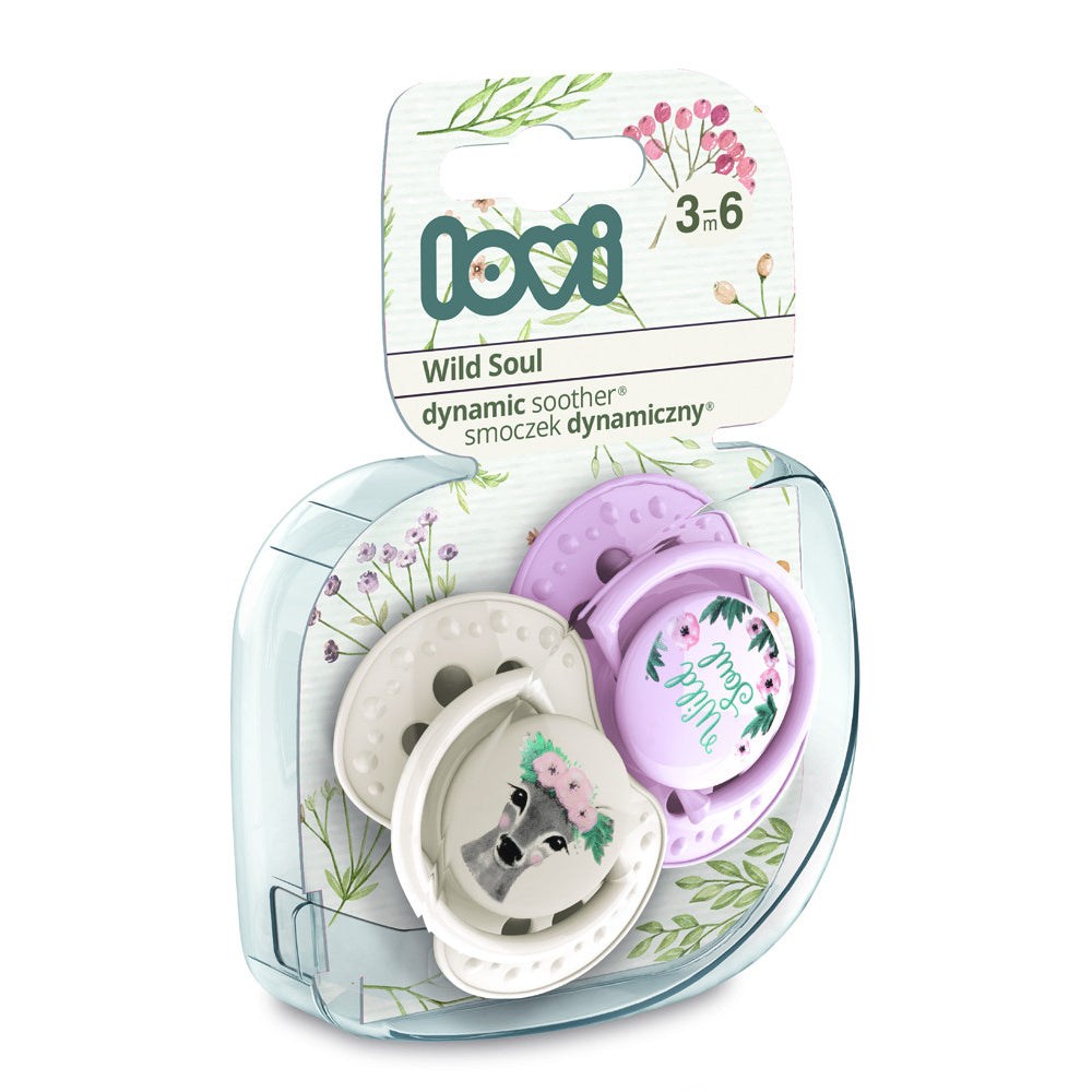 LOVI Dinamikus nyugtató cumi Wild Soul 3-6hó 2db lány