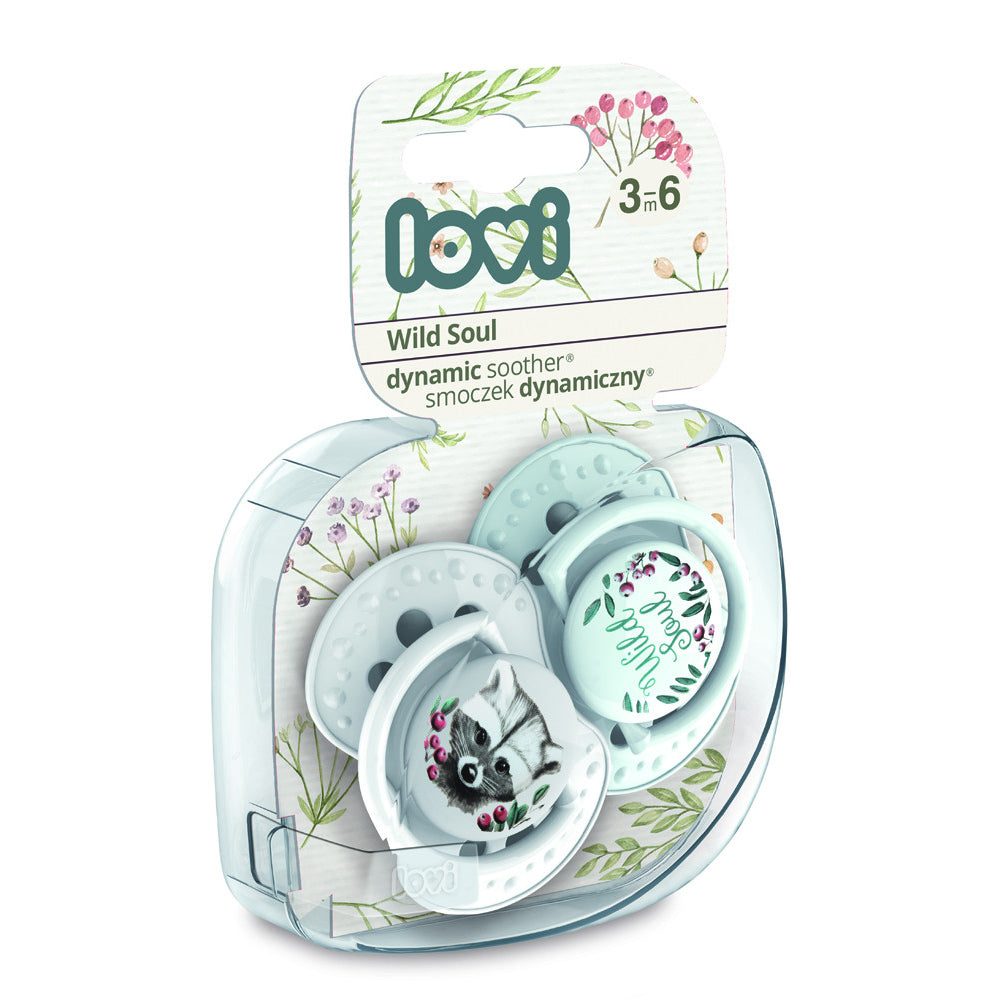 LOVI Dinamikus nyugtató cumi Wild Soul 3-6hó 2db fiú