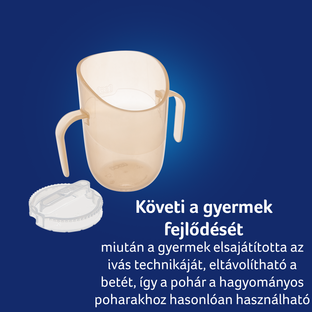 LOVI GENIUS Itatópohár 150ml Nude