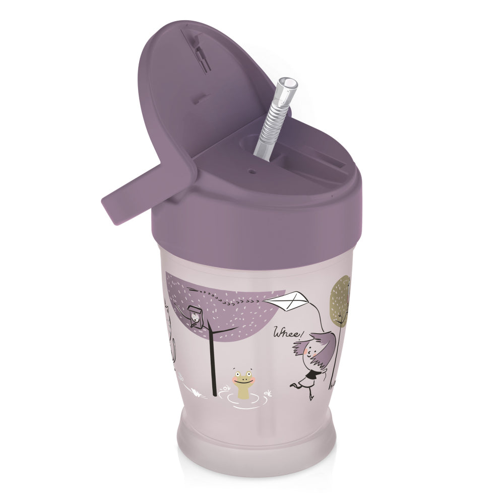 LOVI Szívószálas itatópohár JUNIOR 250 ml Lovely lány