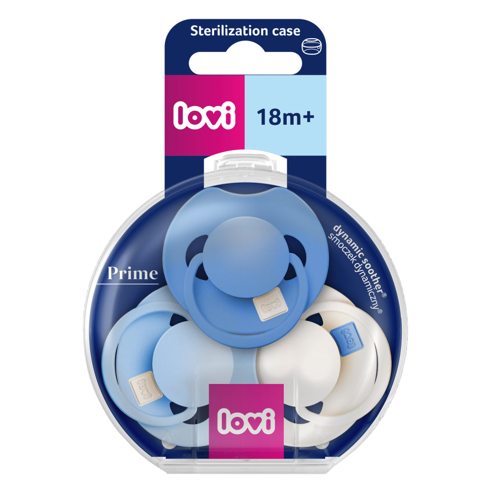 LOVI PRIME Tutti Frutti szilikon dinamikus cumi 18hó+ 3db Ultramarine Blue