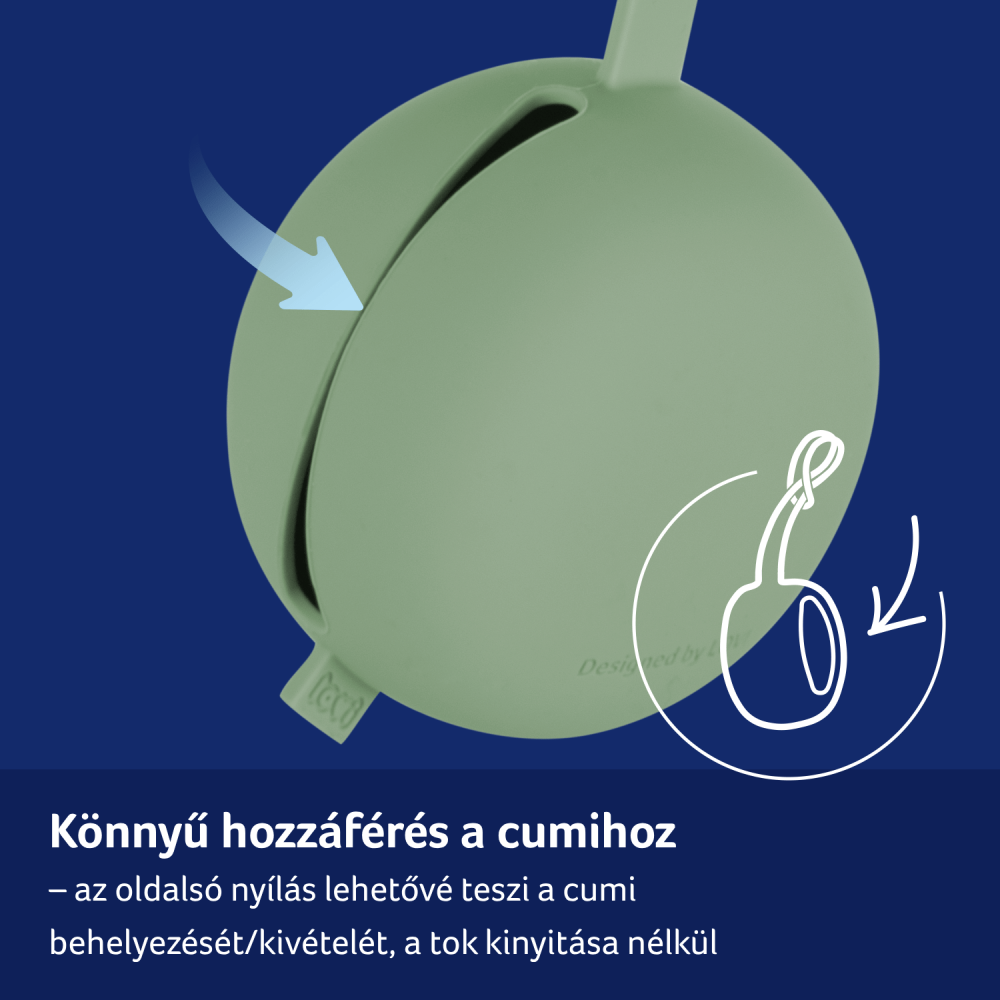 LOVI Szilikon cumitartó Pistachio