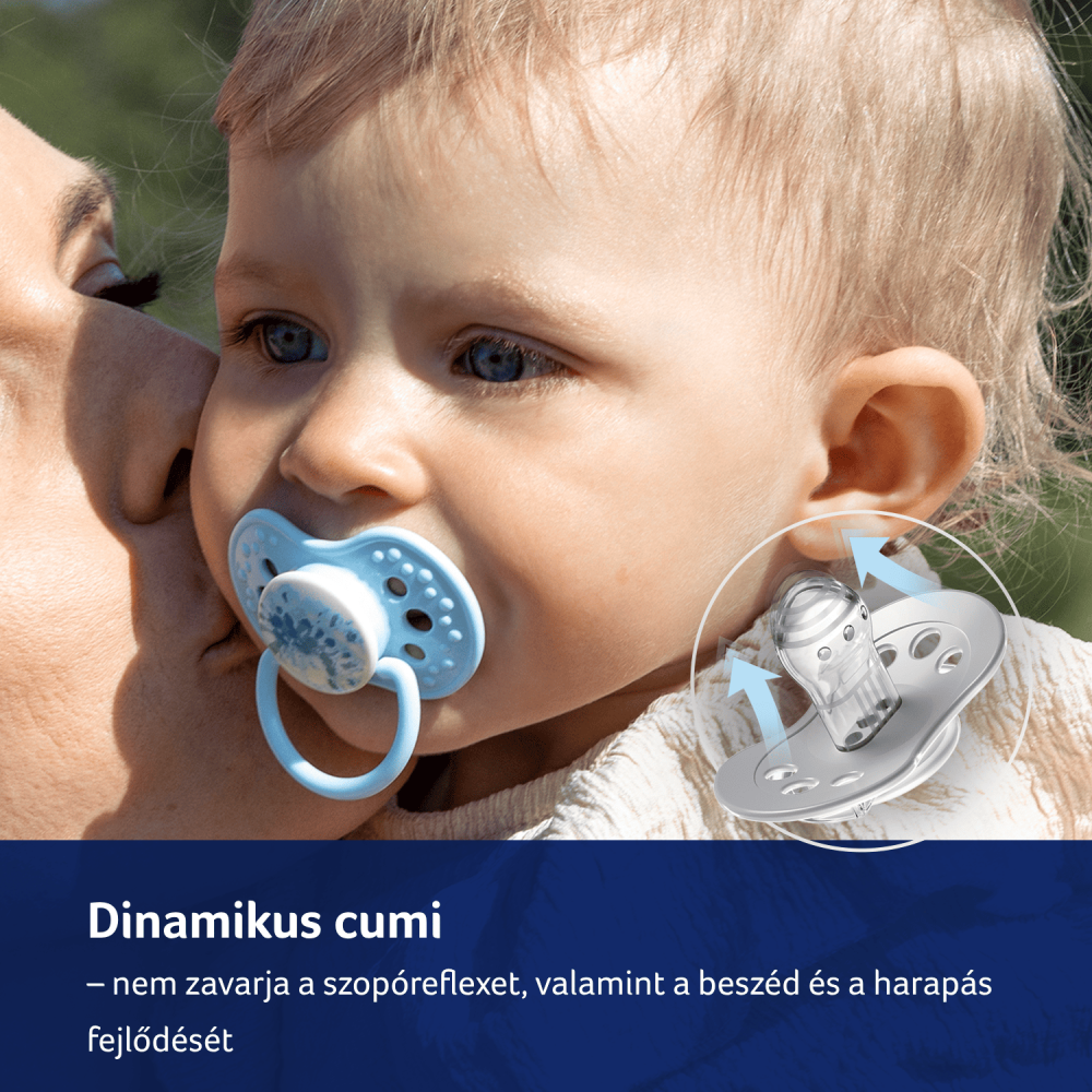 LOVI Szilikon dinamikus cumi TIE DYE 6-18hó 2db lány