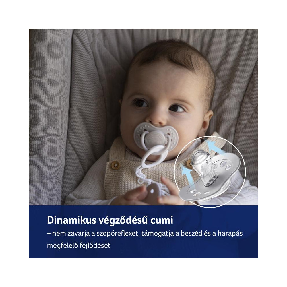LOVI Szilikon dinamikus cumi Harmony 18hó+ 2db lány