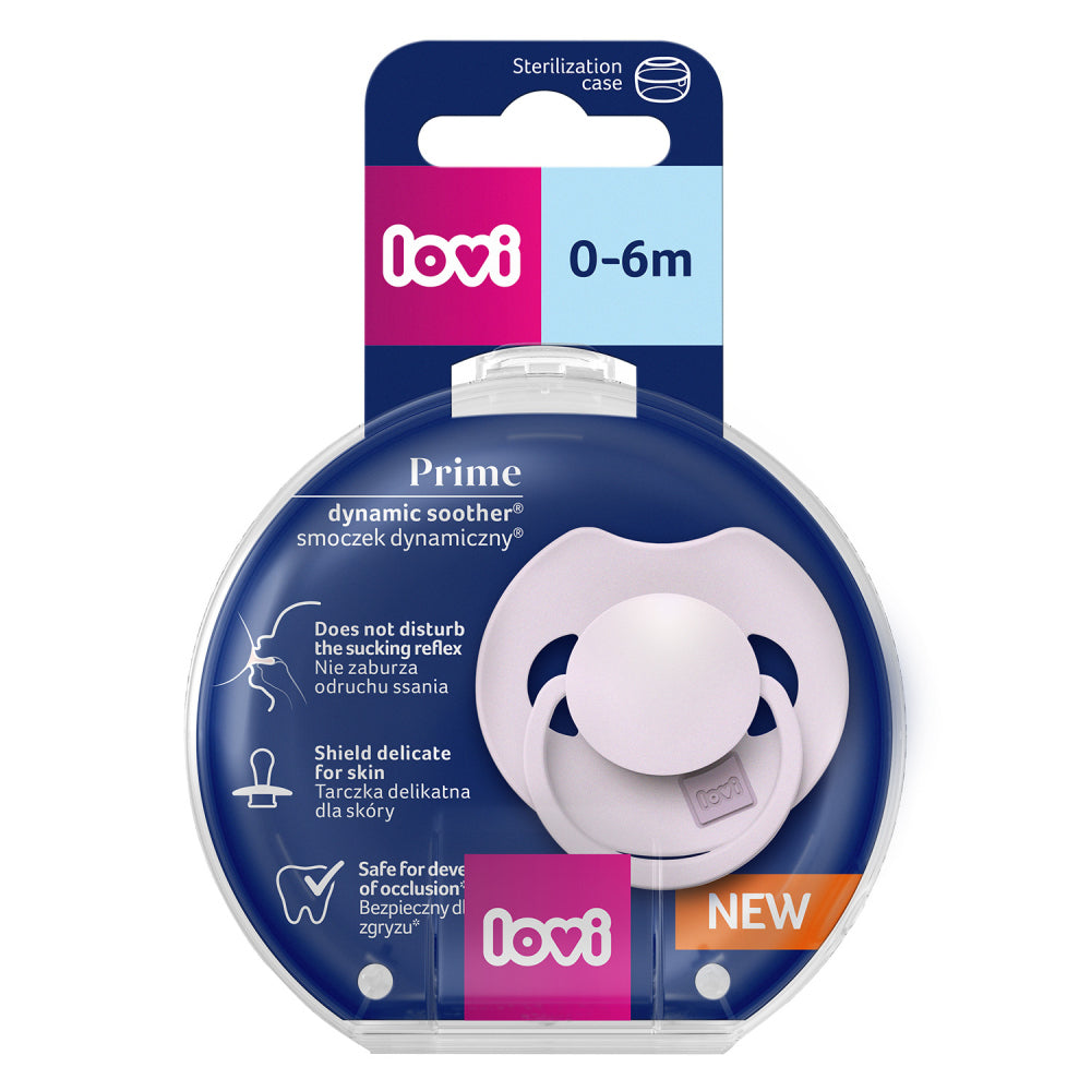 LOVI Szilikon dinamikus cumi PRIME 0-6hó 1db Lilac