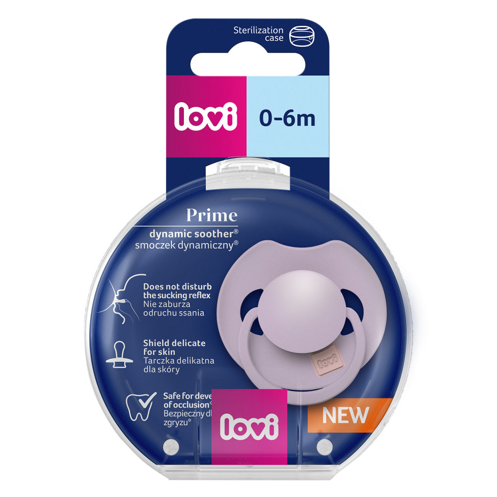 LOVI Szilikon dinamikus cumi PRIME 0-6hó 1db Violet
