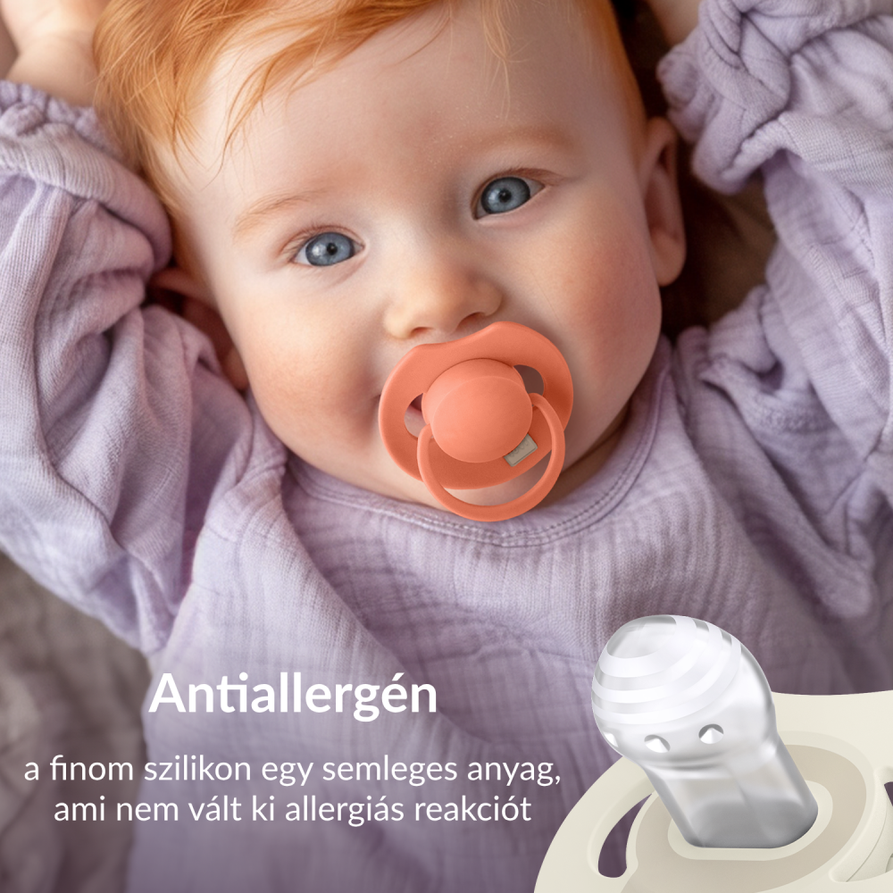 LOVI Szilikon dinamikus cumi PRIME 18hó 2db Coconut/Ivory