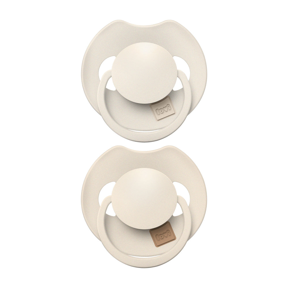 LOVI Szilikon dinamikus cumi PRIME 6-18hó 2db Coconut/Ivory