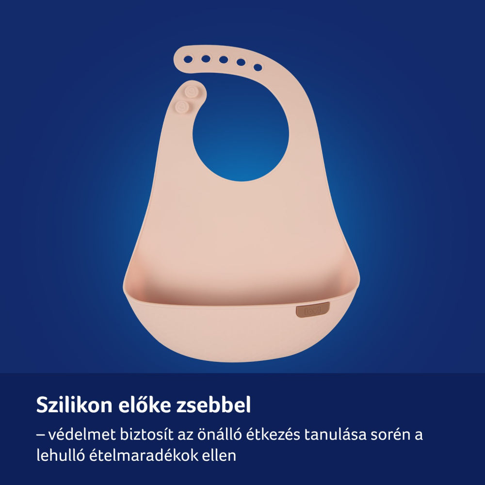 LOVI Szilikon előke zsebbel Nude