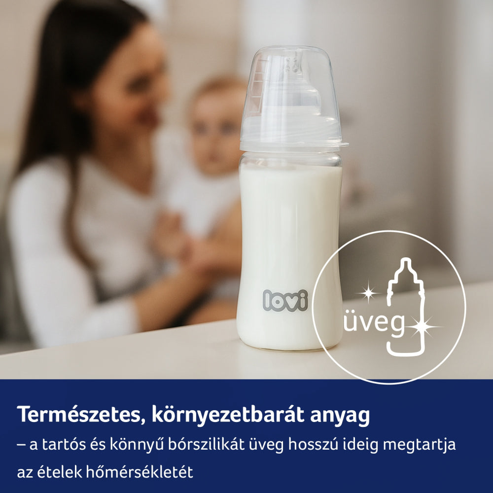 LOVI Üveg cumisüveg 150ml