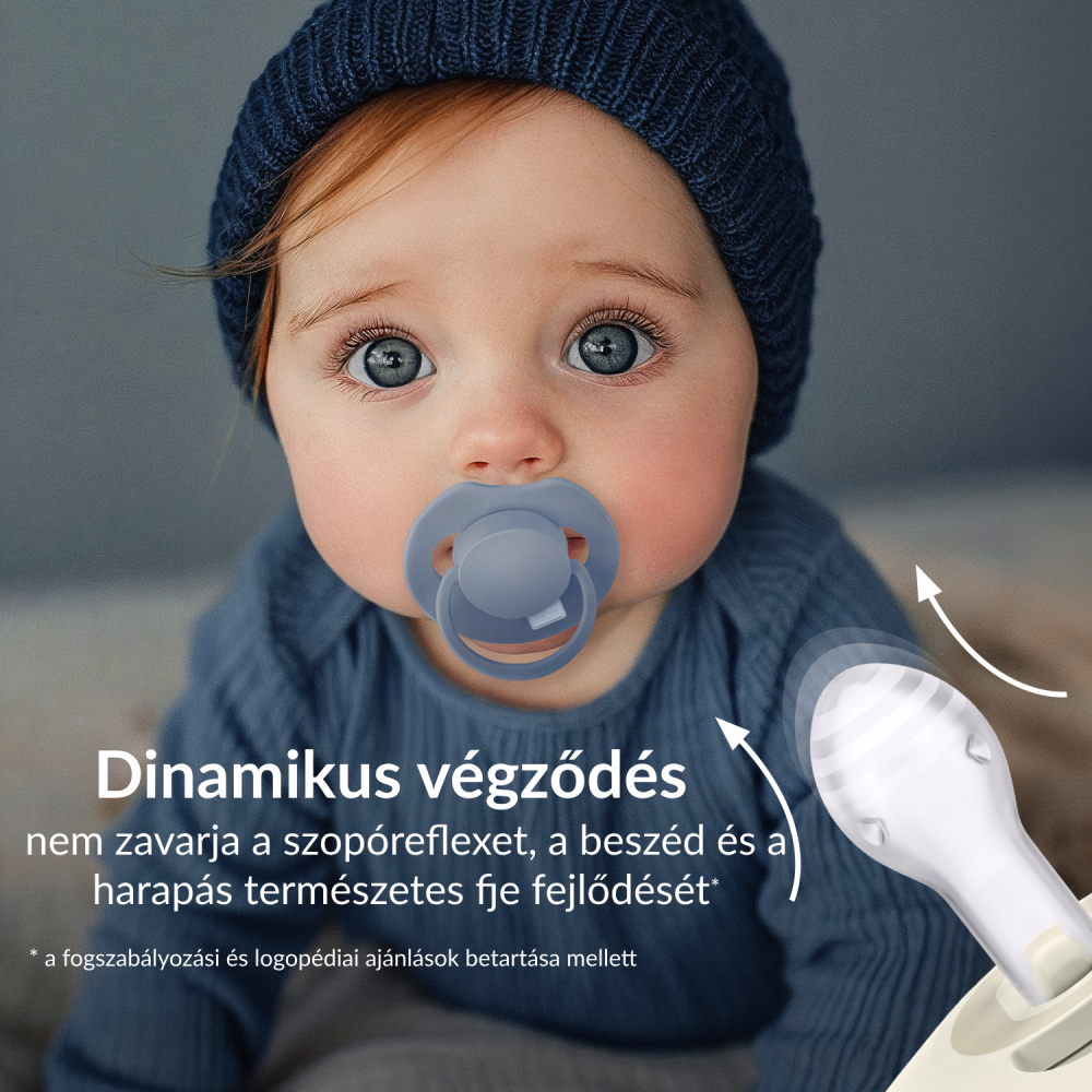 LOVI Világító szilikon dinamikus cumi PRIME 0-6hó 1db Blush
