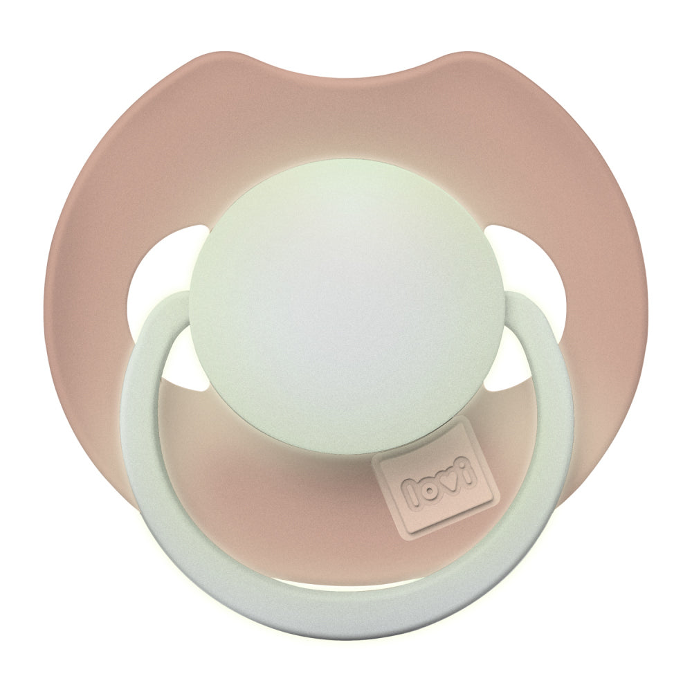 LOVI Világító szilikon dinamikus cumi PRIME 0-6hó 1db Blush