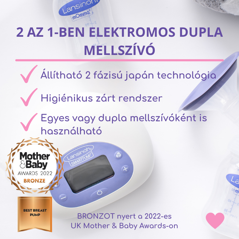 Lansinoh 2 az 1-ben elektromos dupla mellszívó