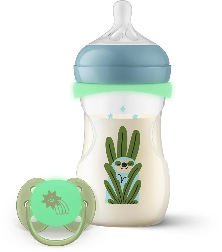 Philips Avent SCF838/17 Natural cumisüveg 260 ml + Nighttime cumi 0-6 hó