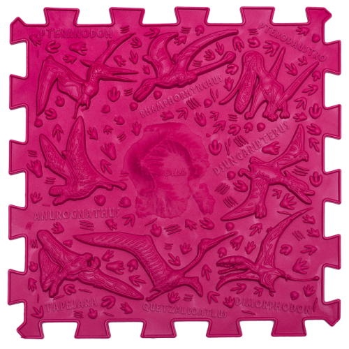 Szenzoros szőnyeg 12 elemből álló Ortek Dinoszauruszok Puzzle + 8 Háromszögű elem