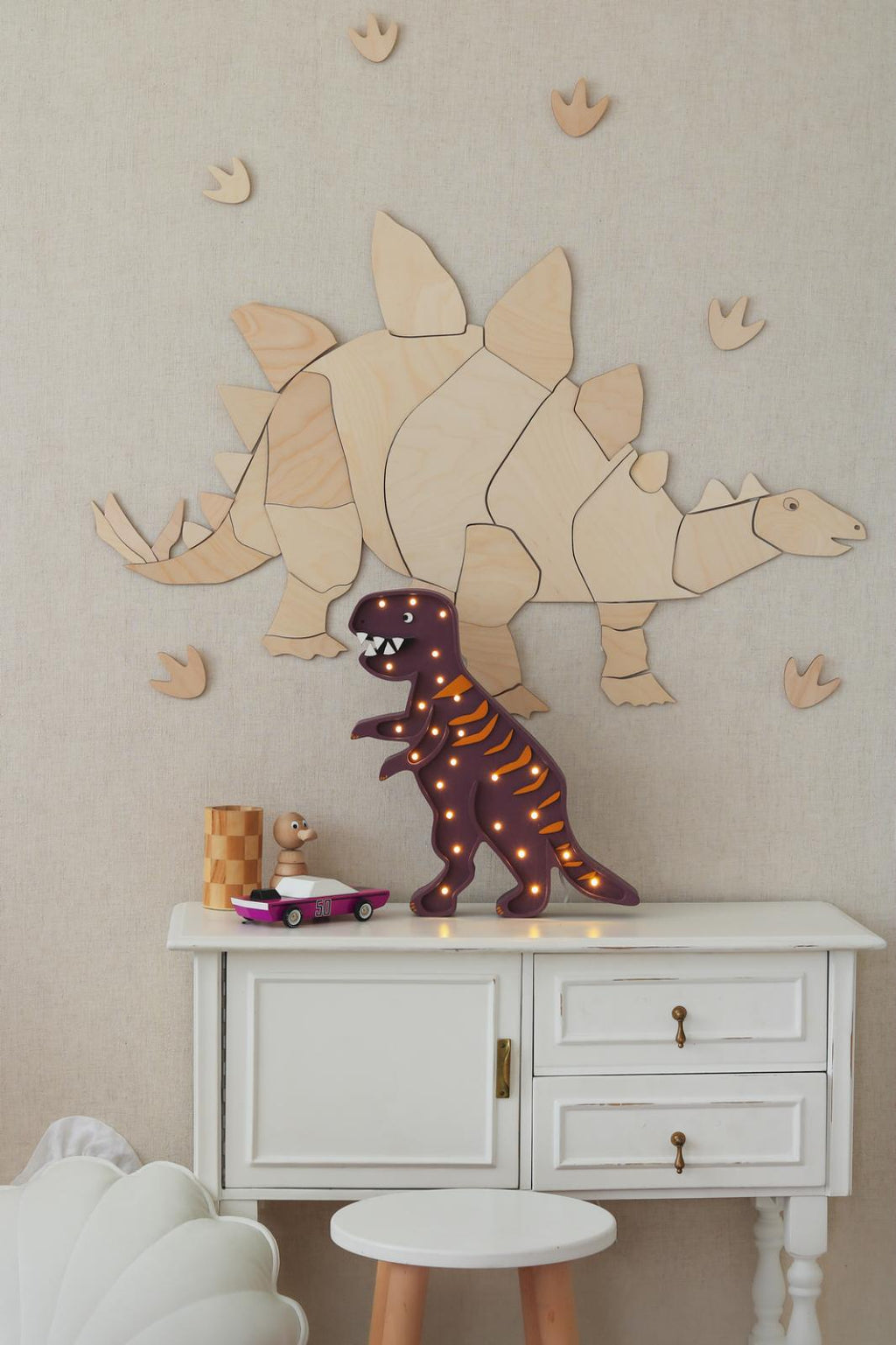 Cut It Now Stegosaurus fa faldekoráció – Origami dinoszaurusz