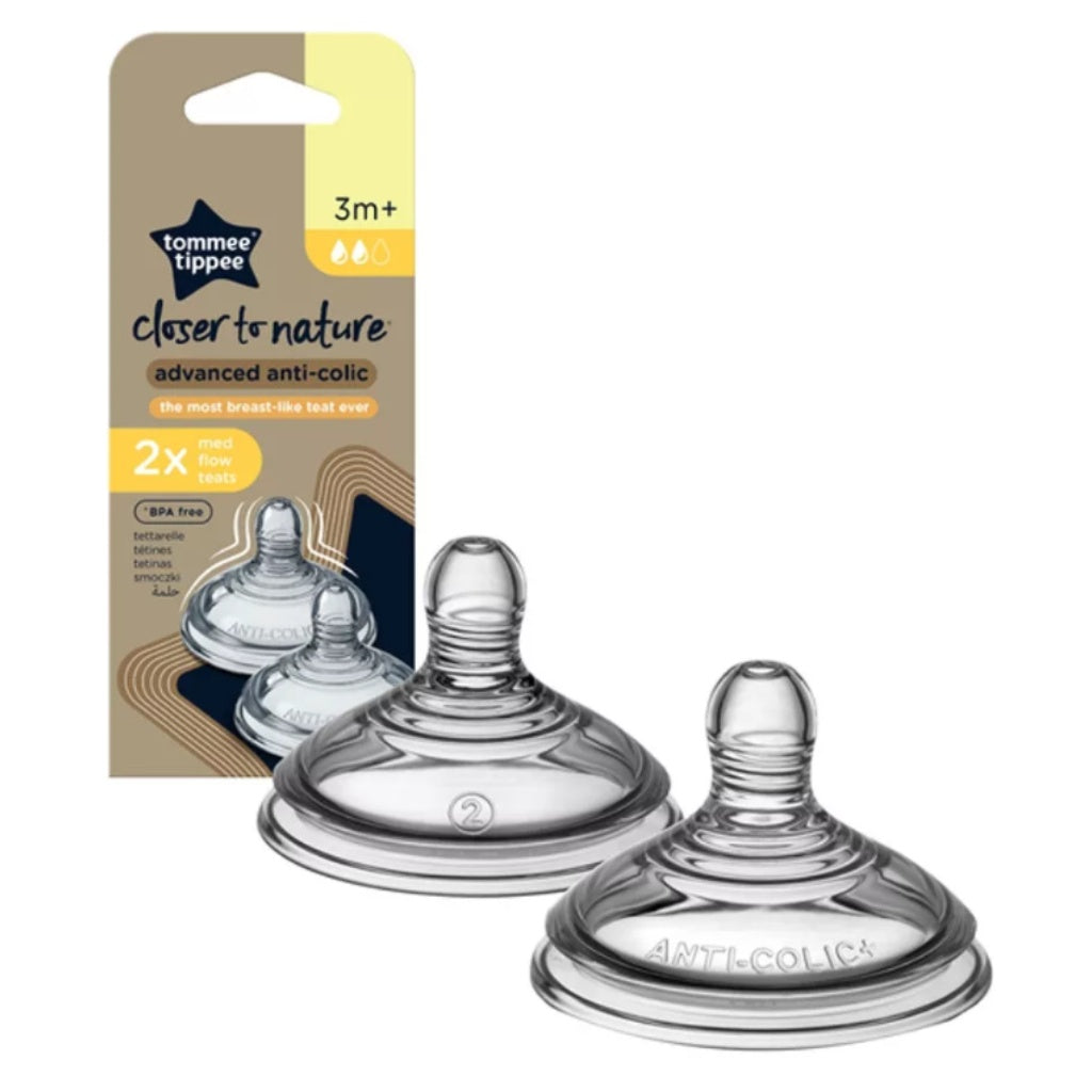 Tommee Tippee Natural Start etetőcumi közepes folyású 3 hó+ 2 db