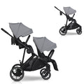 EasyGo Duoflex iker és testvér sport babakocsi 2 üléssel – Cloudy Gray
