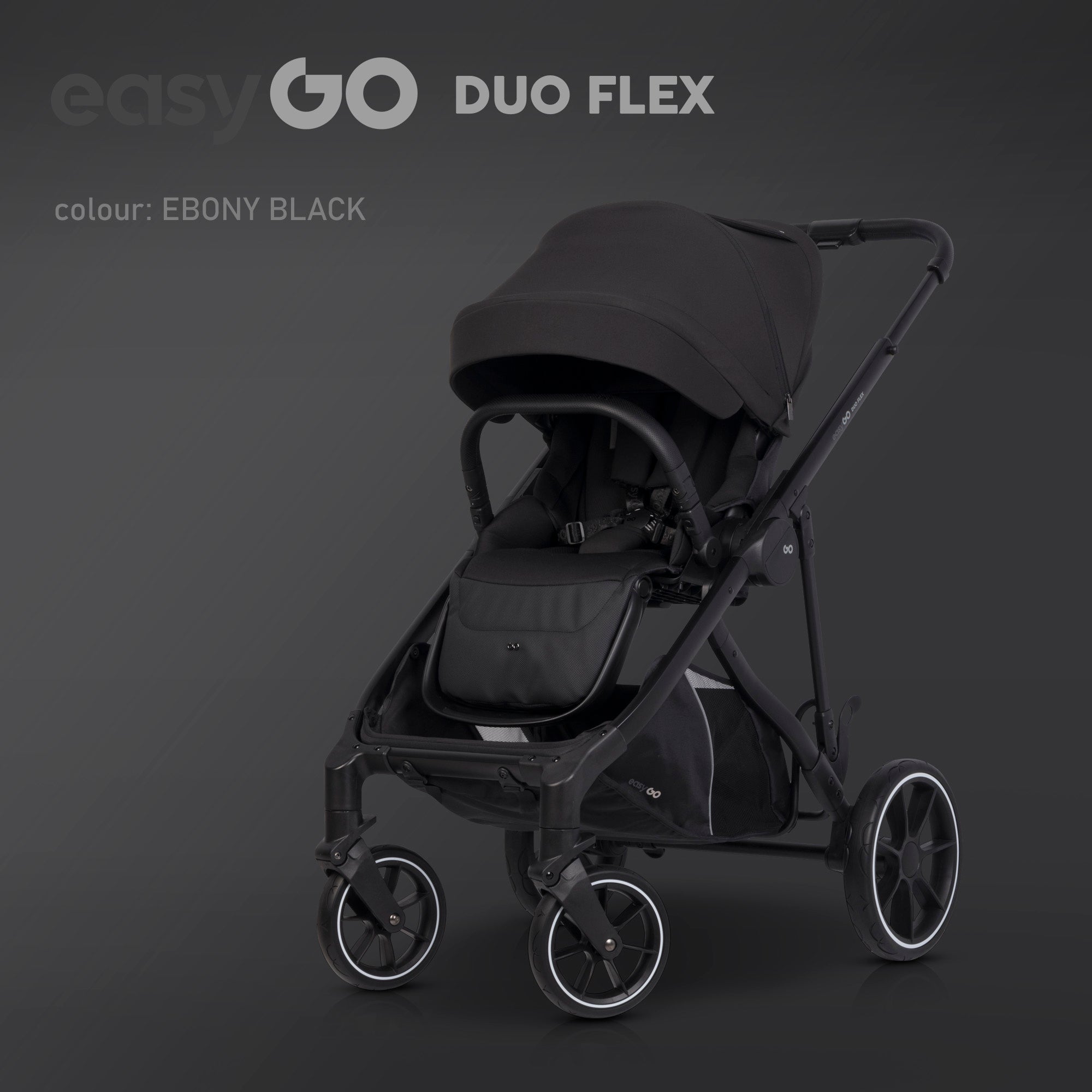 EasyGo Duoflex babakocsi – Ebony Black
