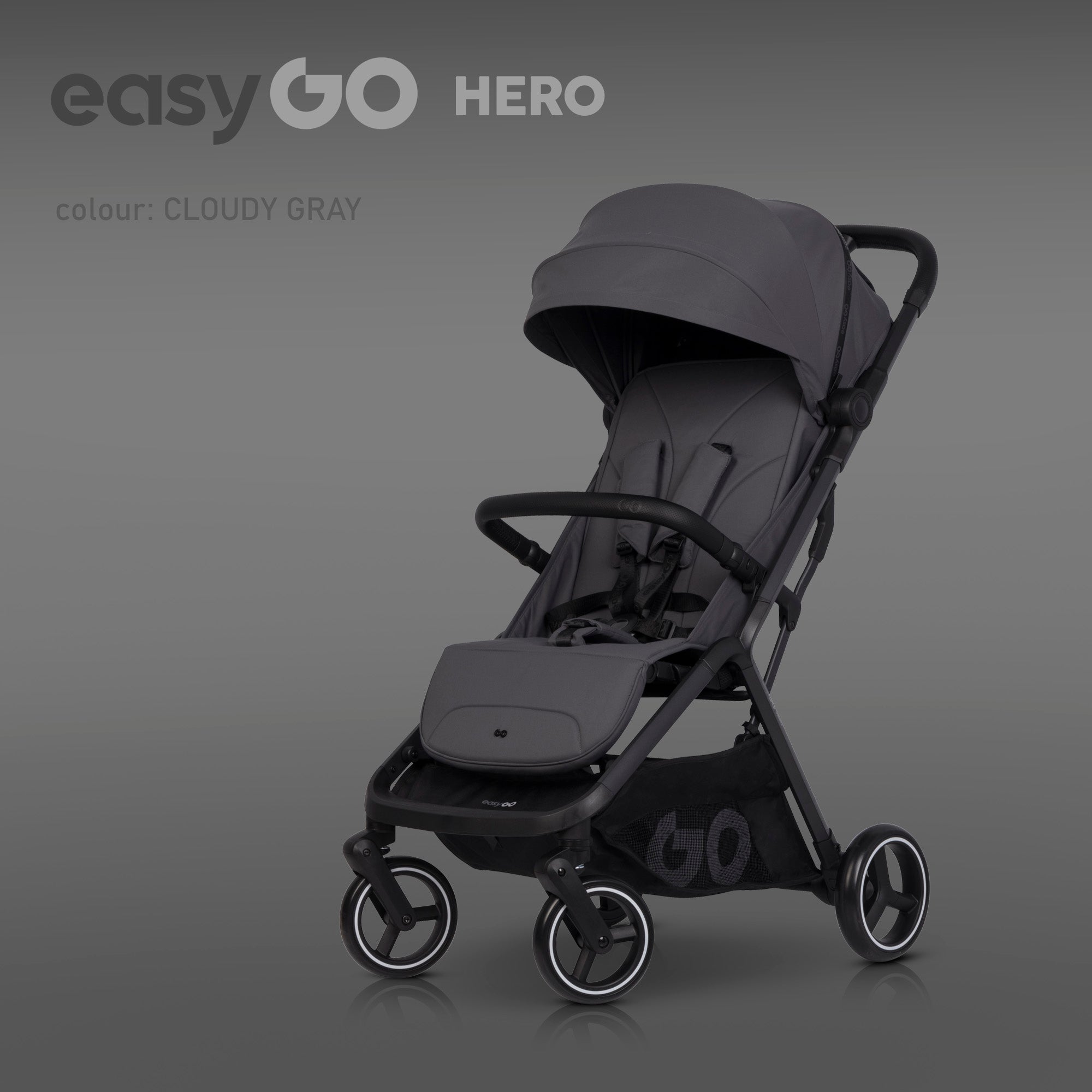 EasyGo Hero sport babakocsi – Cloudy Gray