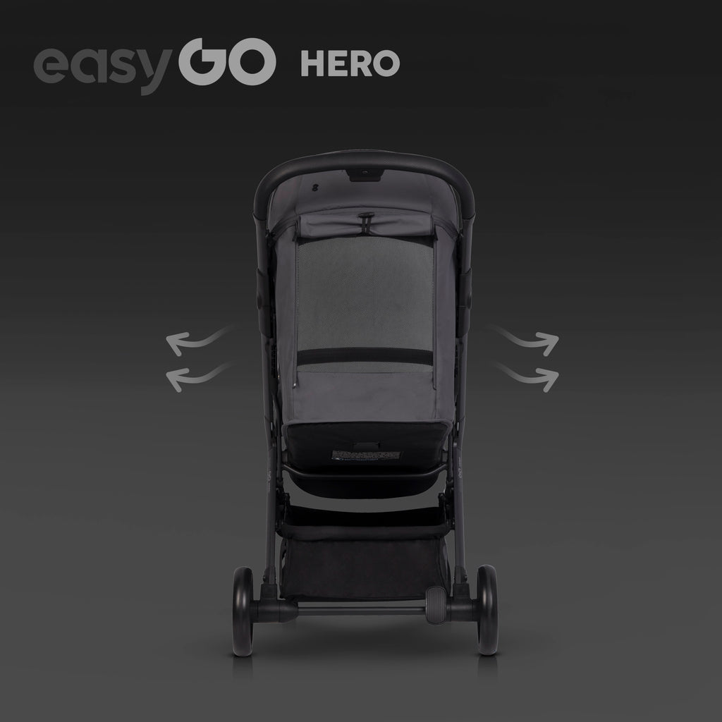 EasyGo Hero sport babakocsi – Cloudy Gray