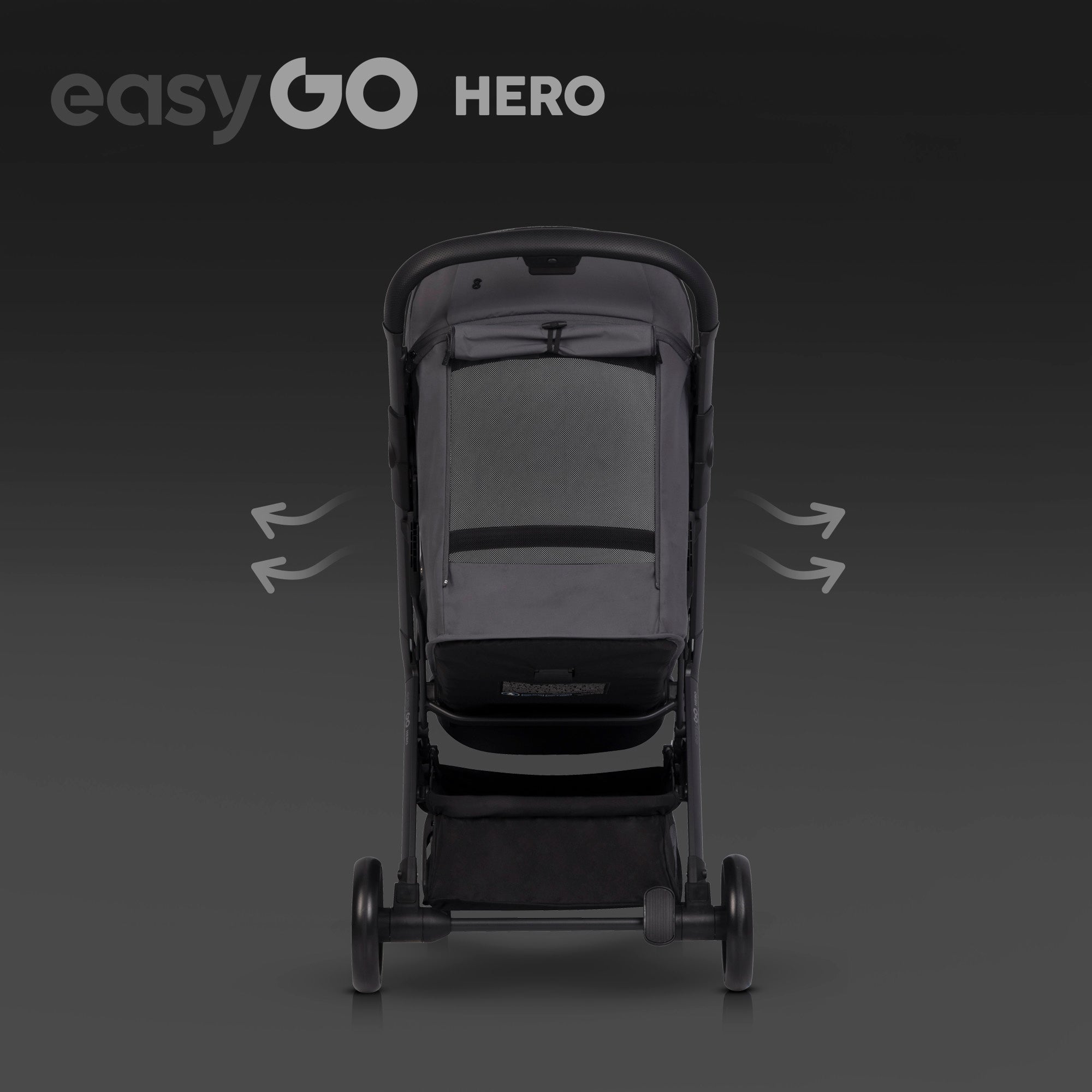 EasyGo Hero sport babakocsi – Cloudy Gray