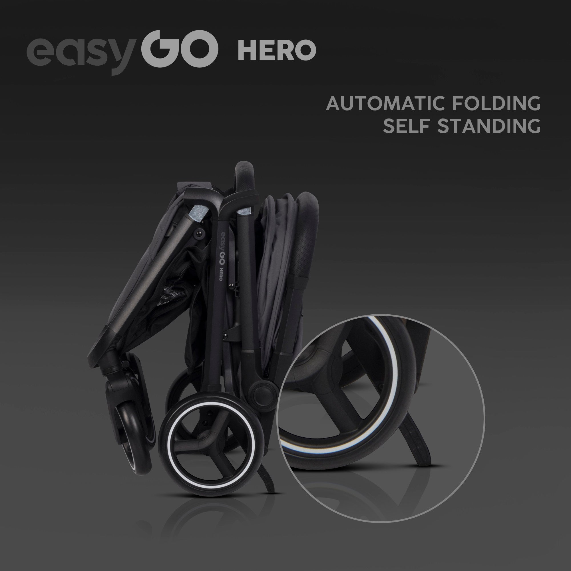 EasyGo Hero sport babakocsi – Cloudy Gray