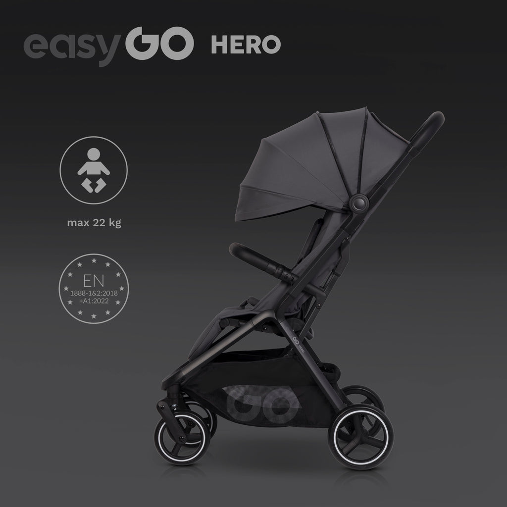 EasyGo Hero sport babakocsi – Cloudy Gray