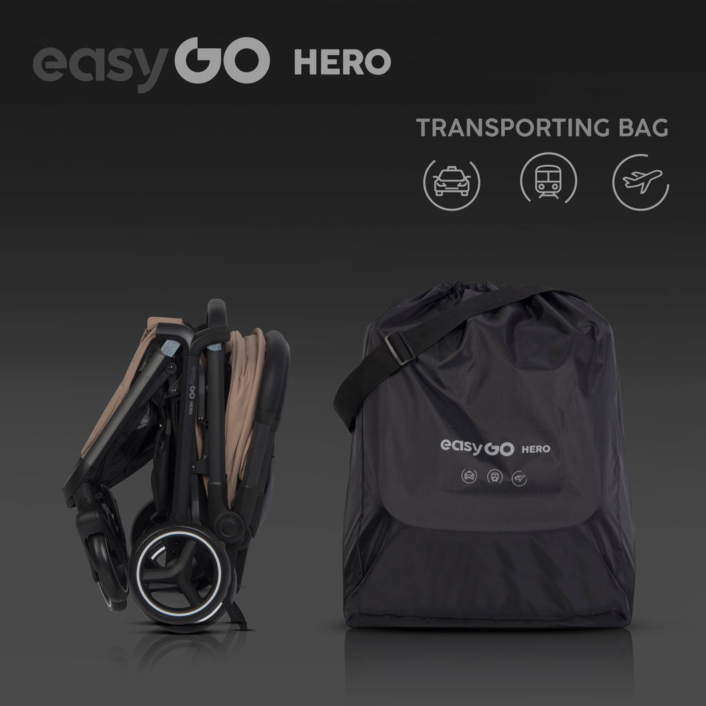 EasyGo Hero sport babakocsi – Golden Beige