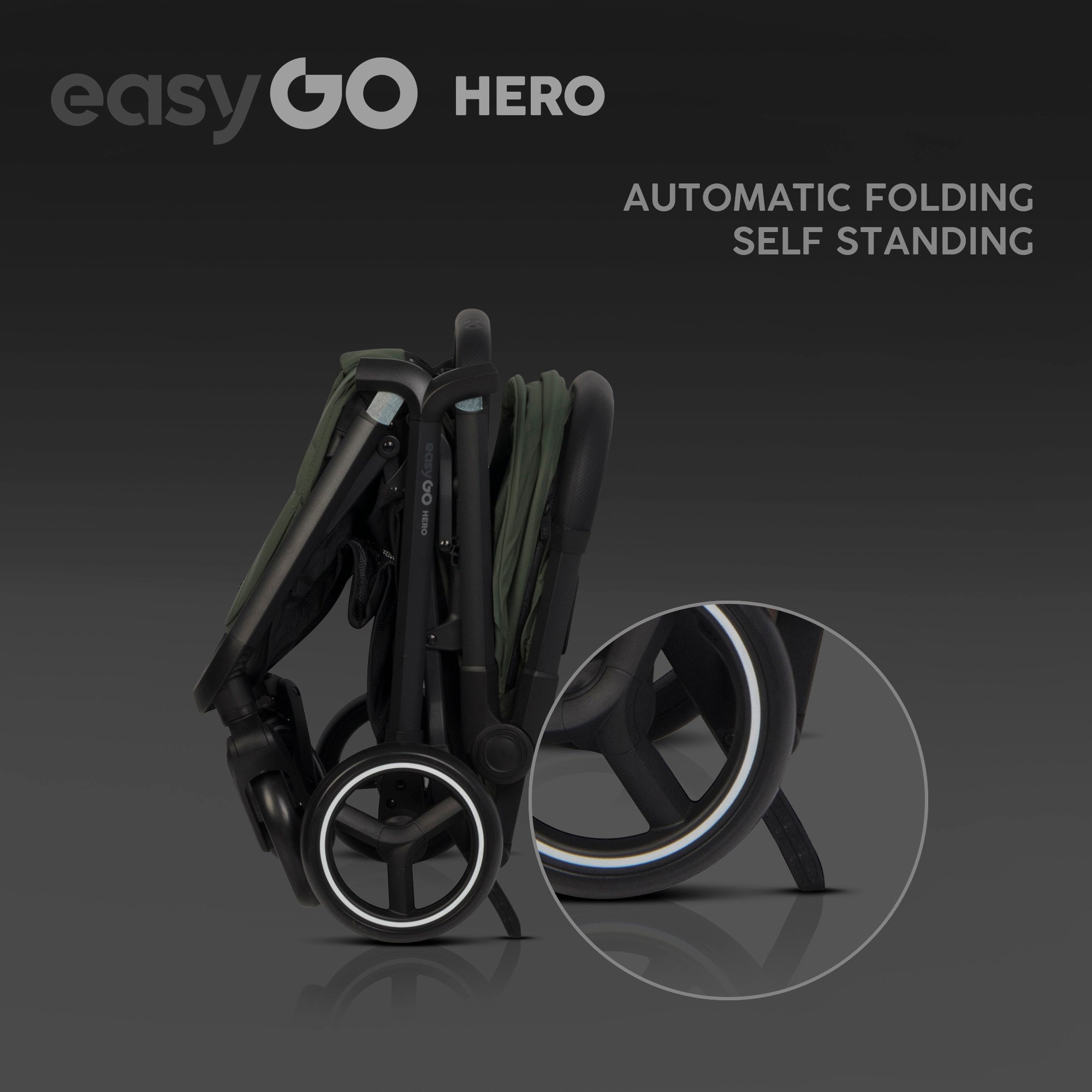 EasyGo Hero sport babakocsi – Jungle Green