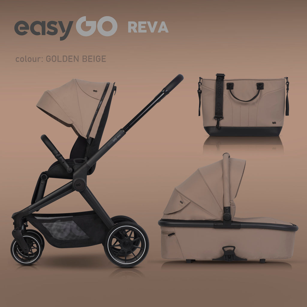 EasyGo REVA 2in1 babakocsi – Golden Beige